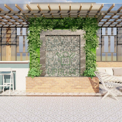 Contemporary Currents Wall Fountain GL (Per RFT)