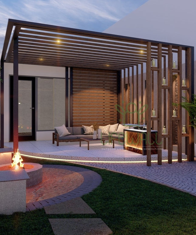 Artistic Woodland Pergola GL