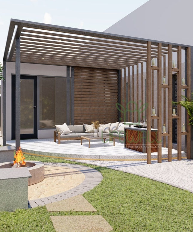 Artistic Woodland Pergola GL