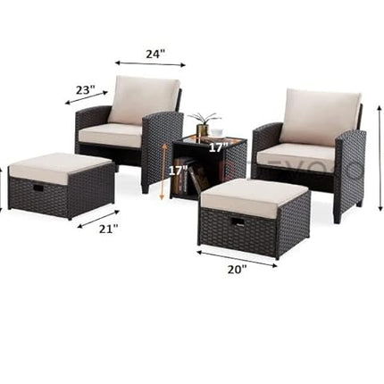 Royal Dark Furniture (4 Seater Outdoor Seating and Table Set)