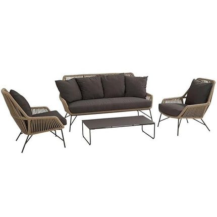 Modern Outdoor Rope Patio Sofa Set with Coffee Table FRS (LWAZ)