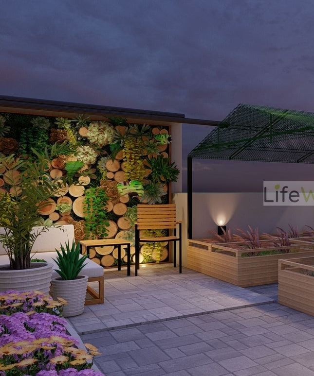 Jungle Wood Feature Wall