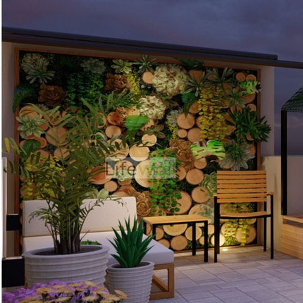 Jungle Wood Feature Wall