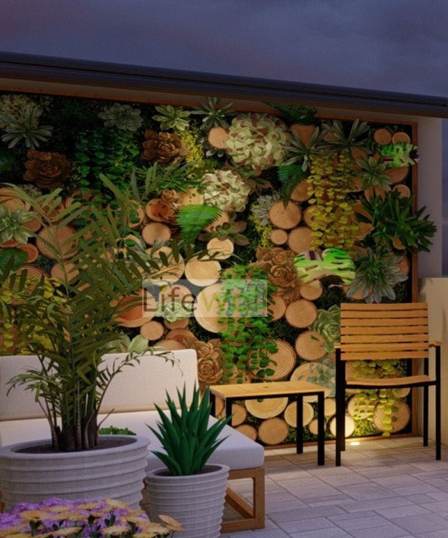 Jungle Wood Feature Wall