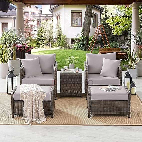 Royal Brown Furniture (4 Seater Outdoor Seating and Table Set)