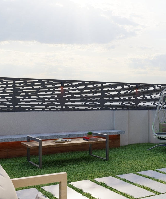 Gap Staggered Privacy Screen (Per Sqft)