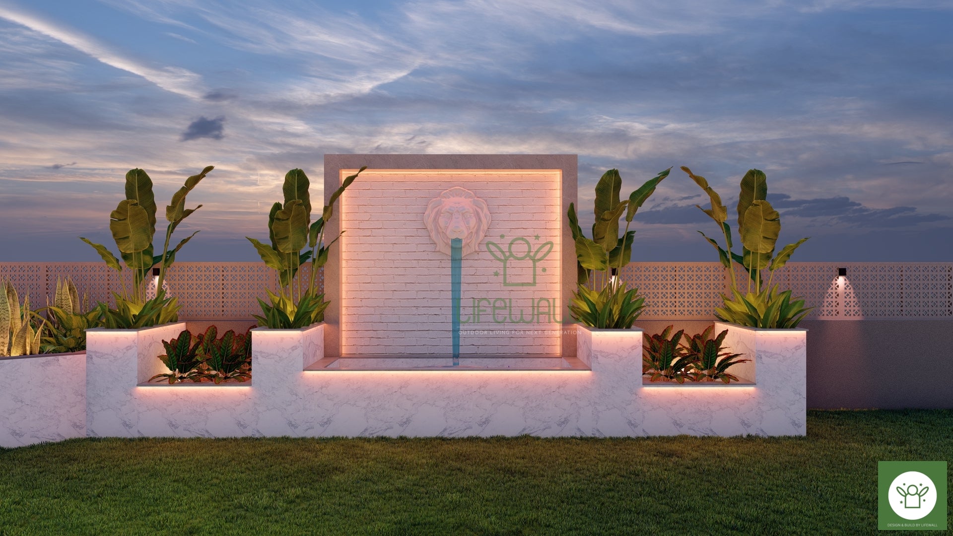Per Rft Lone Guardian Fountain (Per RFT) – LifeWall - Outdoor and Landscape ...
