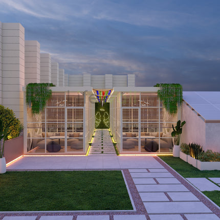 Mr. Rajan Restaurant | Terrace Garden Design