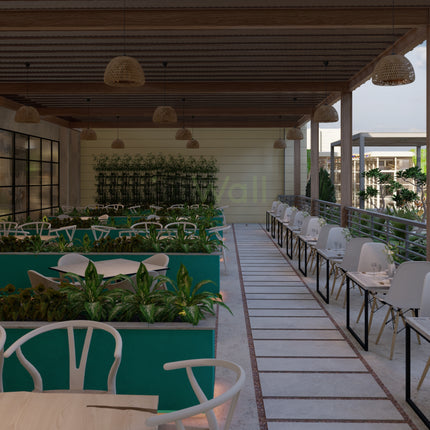 Mr. Rajan Restaurant | Terrace Garden Design