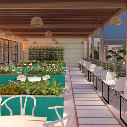 Mr. Rajan Restaurant | Terrace Garden Design