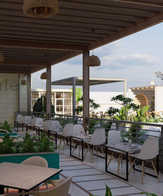 Mr. Rajan Restaurant | Terrace Garden Design