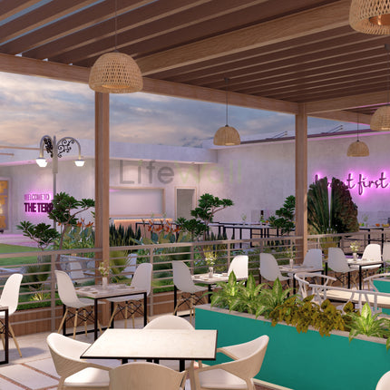 Mr. Rajan Restaurant | Terrace Garden Design