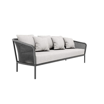 Braided Hemp Silhouette Sofa FRS (LWLC)