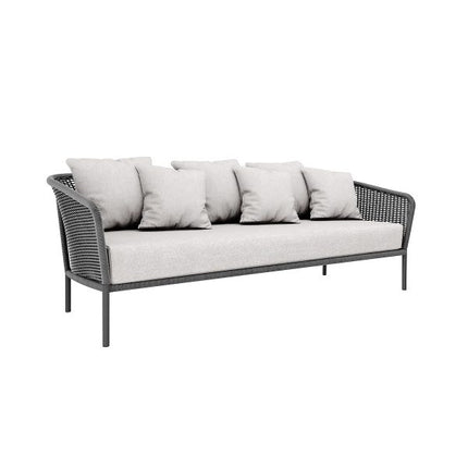 Braided Hemp Silhouette Sofa FRS (LWLC)