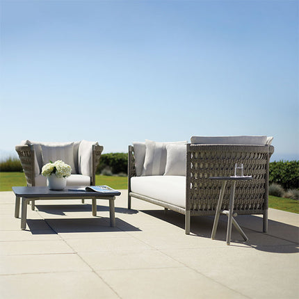 Contoured Rope Wrap Metal Frame Sofa  FRS (LWLC)