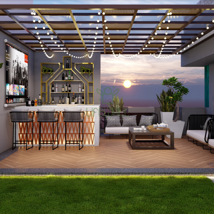 Glossy Fusion Pergola GL