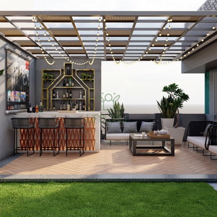 Glossy Fusion Pergola GL