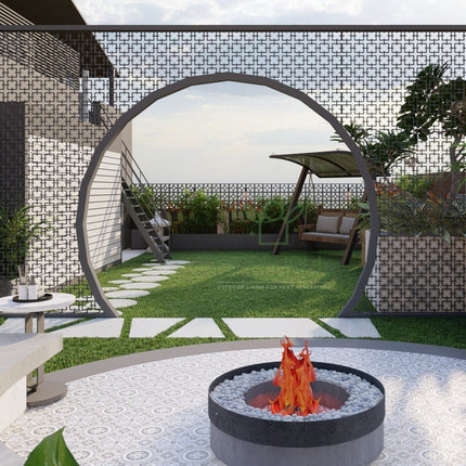 Radian Arch Partition Privacy Screen (Per Sqft)