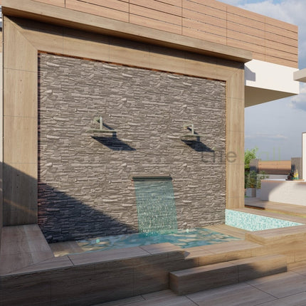 Staggered Stone Wood Fountain GL (Per RFT)