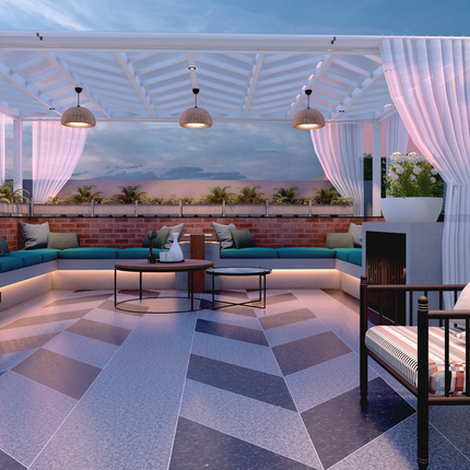 Whispering Willow Pergola (Per Sqft)